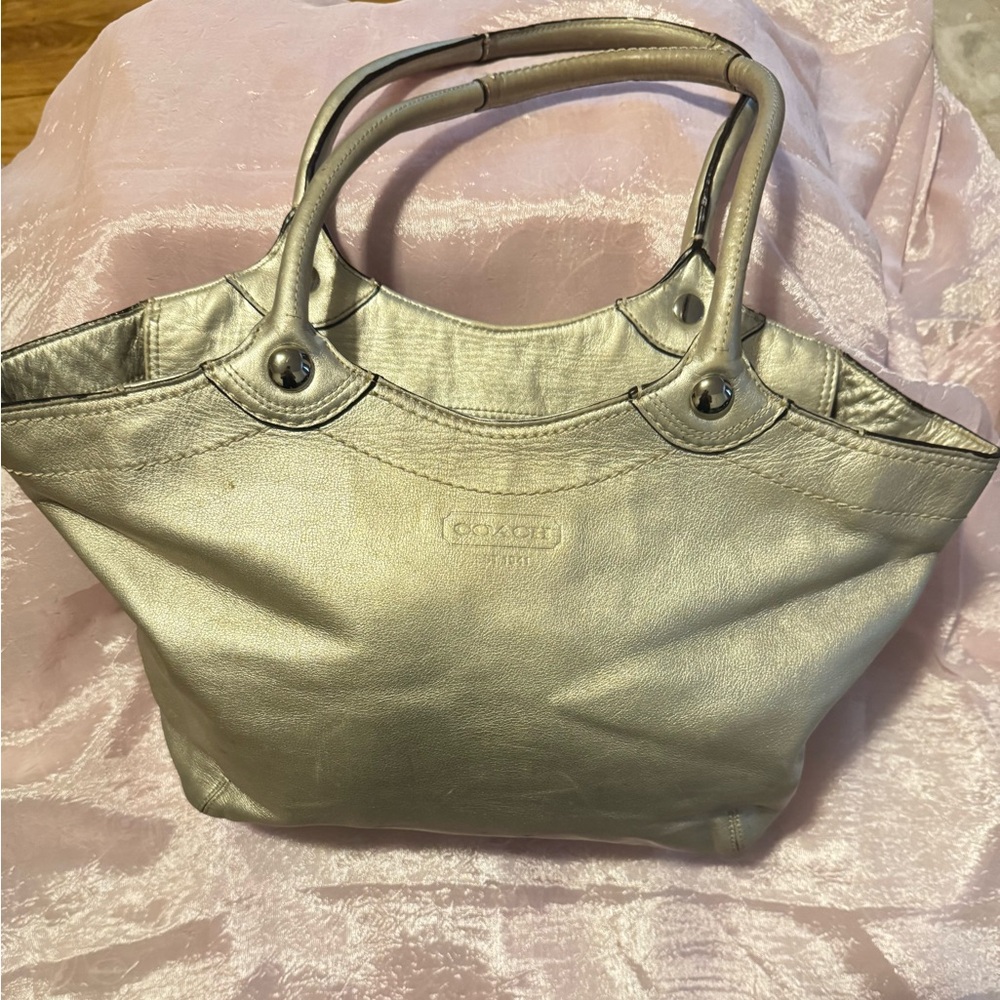 Coach Vintage Metallic Tote Bag
